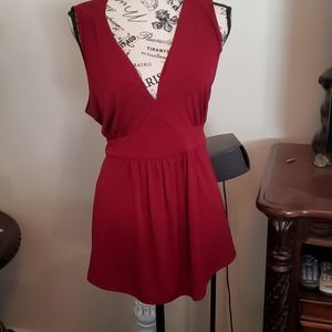 Burgundy Maternity shirt